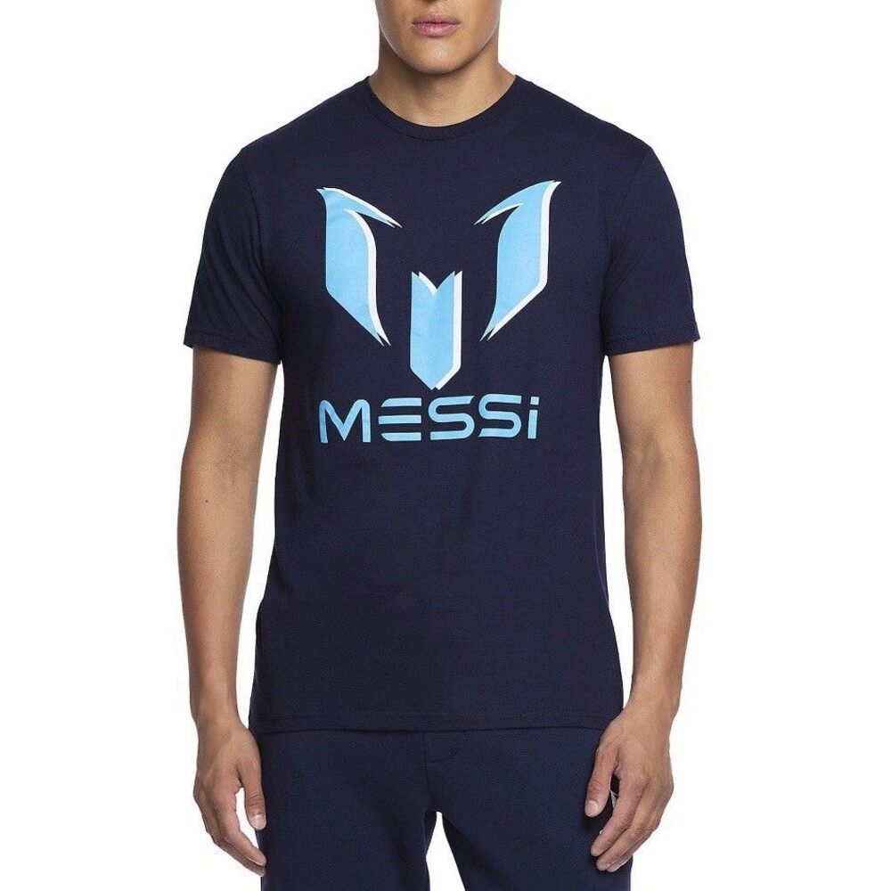 Lionel Messi Collection Lifestyle Soccer Futbol T-Shirt Blue size XL 100% Cotton